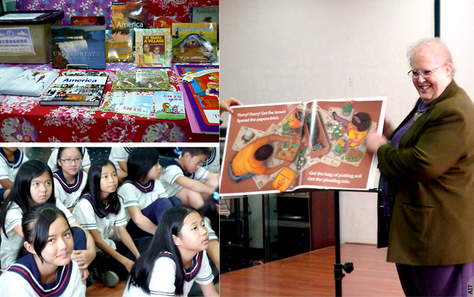 美國在台協會與宜蘭市立圖書館推動「英文童書巡迴書箱」計畫  (Photo: AIT)