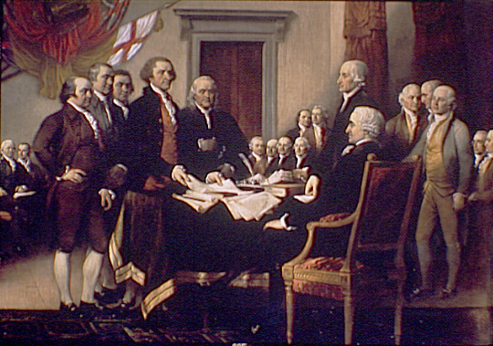 簽署獨立宣言 Signing of the Declaration of Independence 