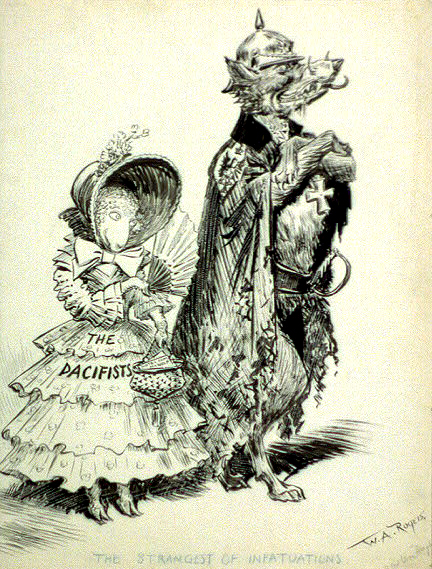 Cartoon 'The Strangest of Infatuations,' 1918(?).