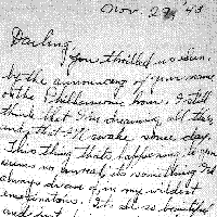 'Letter from Jennie Bernstein to Leonard Bernstein, November 29, 1943.'
