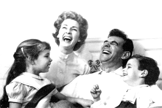 Photo, 'Holiday card with Bernstein, Felicia, Jamie and Alexander.'