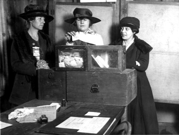 婦女於紐約市投票