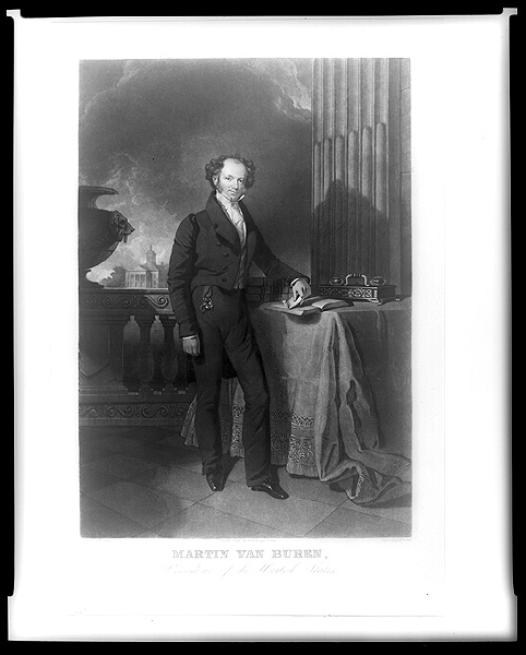 馬丁范布倫於1828年被選為紐約州州長 Martin Van Buren, who was elected governor of New York in 1828 