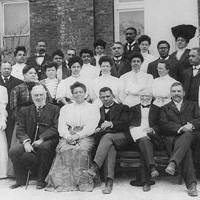 Andrew Carnegie, Booker T. Washington, and faculty of the Tuskegee Institute