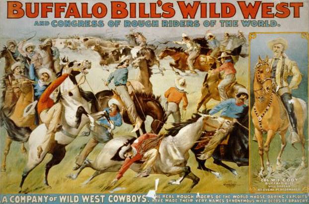 Poster of 'Buffalo Bill's wild west and congress of rough riders of the world.'