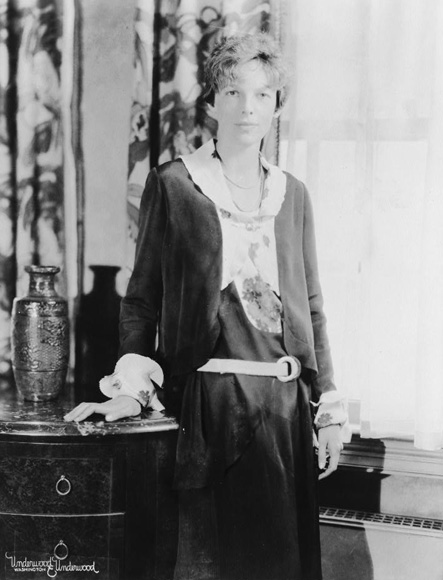 Photo of Amelia Earhart, circa 1935
