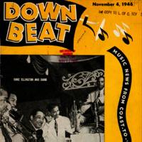 Duke and his group on the cover of Down Beat Magazine, 1946.