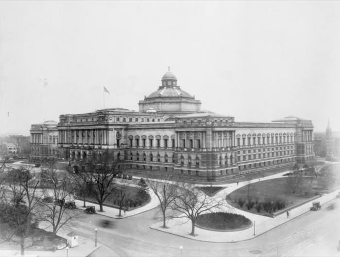 View of completed Jefferson Building, between 1910 and 1930.
