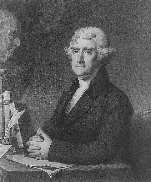 Thomas Jefferson, third president of the United States.