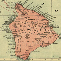 Map of Hawaii from 1912