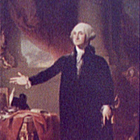 救出由吉伯特斯圖爾特（GILBERT STUART）繪製的喬治華盛頓肖像 Rescued portrait of George Washington by Gilbert Stuart 