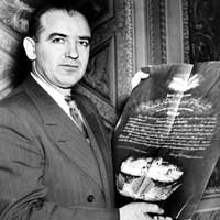 Photograph of Senator Joseph McCarthy, 1950.
