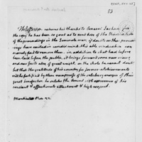 湯瑪士傑弗遜寫信給安得魯傑克遜、感謝他在佛羅里達州締造的卓越功績 Thomas Jefferson wrote to Andrew Jackson to thank him for his achievements in Florida 