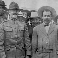 Photo of 'Pancho Villa, Alvaro Obregon and John J. Pershing, August 27, 1914'