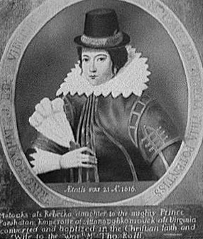 Portrait of Pocahontas, 1596-1617