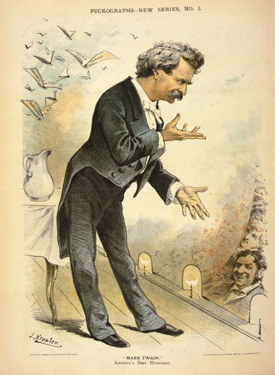 Mark Twain, America's best humorist illustration