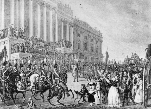 威廉亨利哈里森於1841年3月4日於華盛頓進行的總統就職演說 Presidential inauguration of William Henry Harrison in Washington, March 4, 1841 