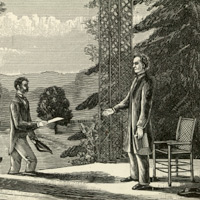 泰勒收到哈里森逝世的消息（1841年4月5日）Tyler receiving the news of Harrison's death, [April 5, 1841]. 