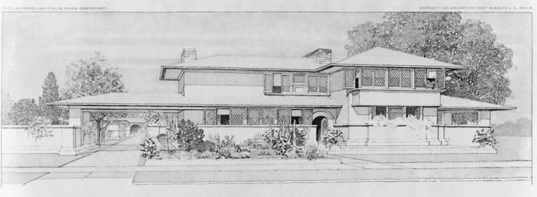 Drawing of a 'prairie house'