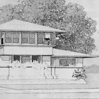Drawing of a 'prairie house'