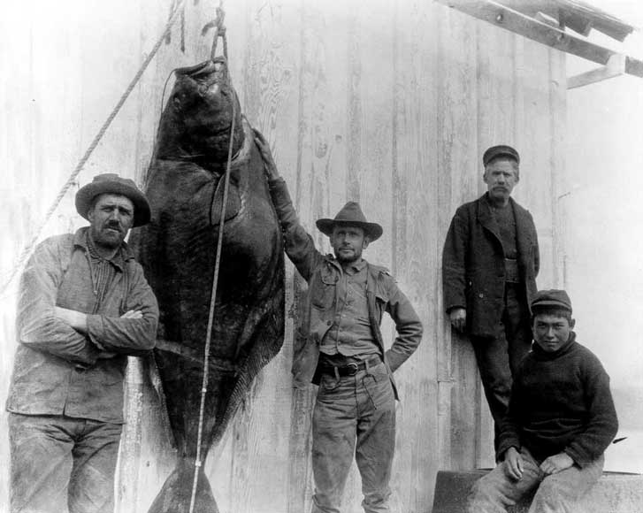 Historic photo of Alaska fishermen