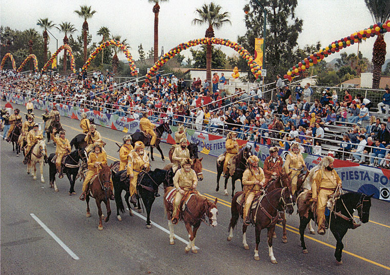 Photo of people riding horses in the parade