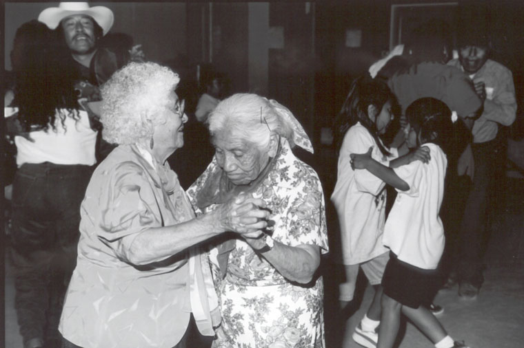 Photo of dancers of many ages at the 1997 Festival