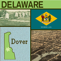graphic map and images of Delaware