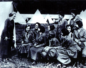 Photo of women at a campground