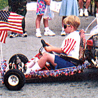 Photo of boy in go-cart