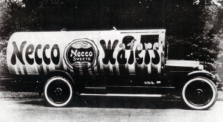 NECCO的圓形運貨車，底特律，1923年