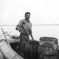 Photo of Crab Fisherman. Rock Point, Maryland, September, 1936.