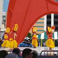Photo of dancers during Grand Rapids Festival