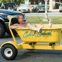 Photo of 'Splish-Splash' bathtub cruiser in a parade