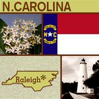 graphic map and images from North Carolina