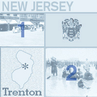 graphic map and images of New Jersey