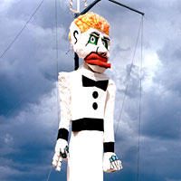 Photo of giant puppet, Zozobra