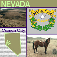 graphic map and images of Nevada