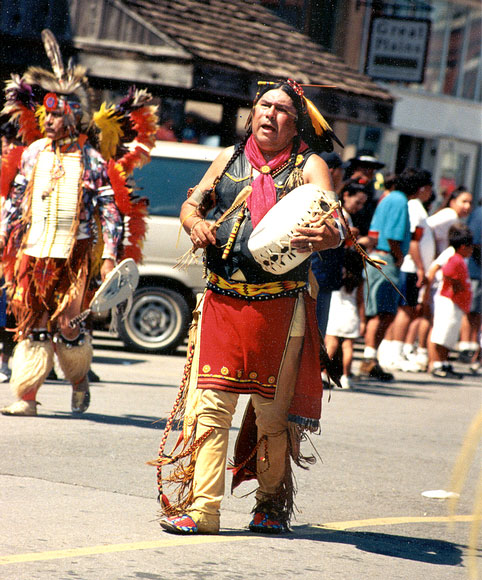 Photo of Plains Indians in the parade