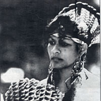 Photo of Bella Noka, winner of Eastern Blanket Dance category, October 1999