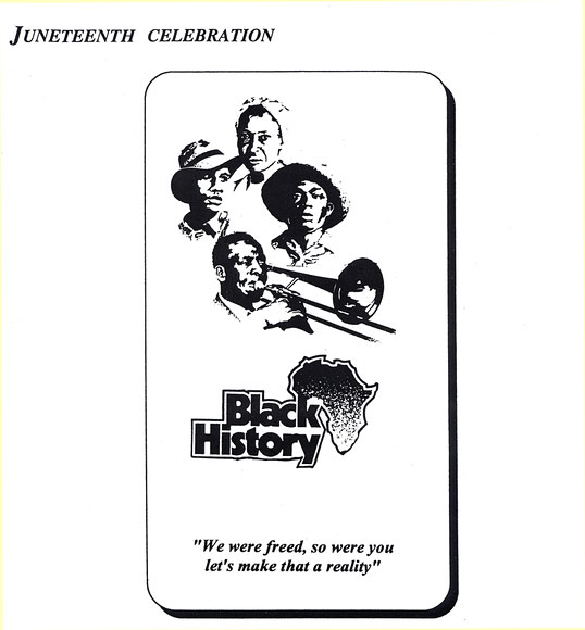 Photo of a Juneteenth Celebration program cover