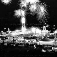 Buccaneer Days carnival and fireworks in the 1950s