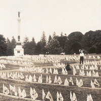 Panoramic photo of National Cemetery, Gettysburg, Pennsylvania, 1913