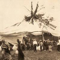 Cheyenne Sun Dancer, 1909.