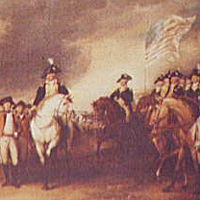 Cornwallis resigning his sword to Washington.