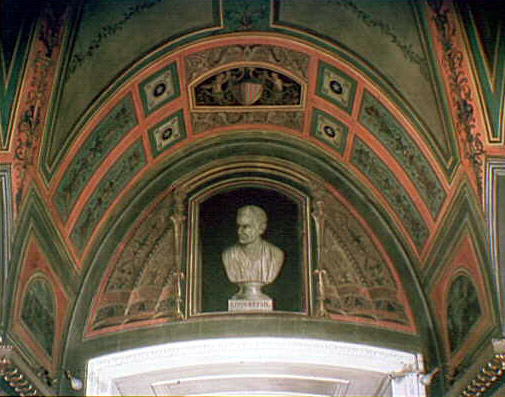 Bust of Livingston fresco in U.S. Capitol