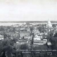 Annapolis and the Naval Academy from the State House dome.