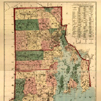 Map of the State of Rhode Island