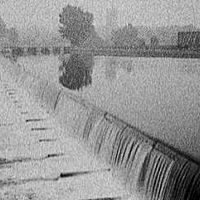 Dam across river in Appleton, Wisconsin