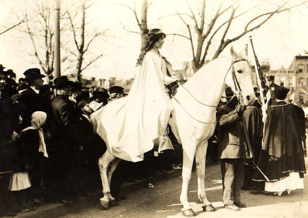 Suffrage parade March 13, 1913.